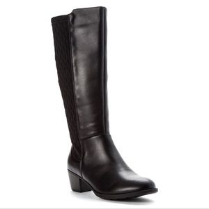 Black Propet Talise Knee High Boots, size 8.